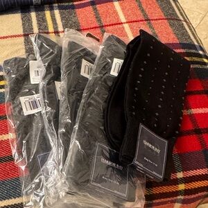 Harbor Bay Black and Gray Men's Socks